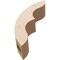 Ekena Millwork 3-inch W x 10-inch D x 10-inch H Ozark Rough Cedar Woodgrain TimberThane Knee Brace, Primed BRCUR03X10X10OZKRCPR - alternate 5